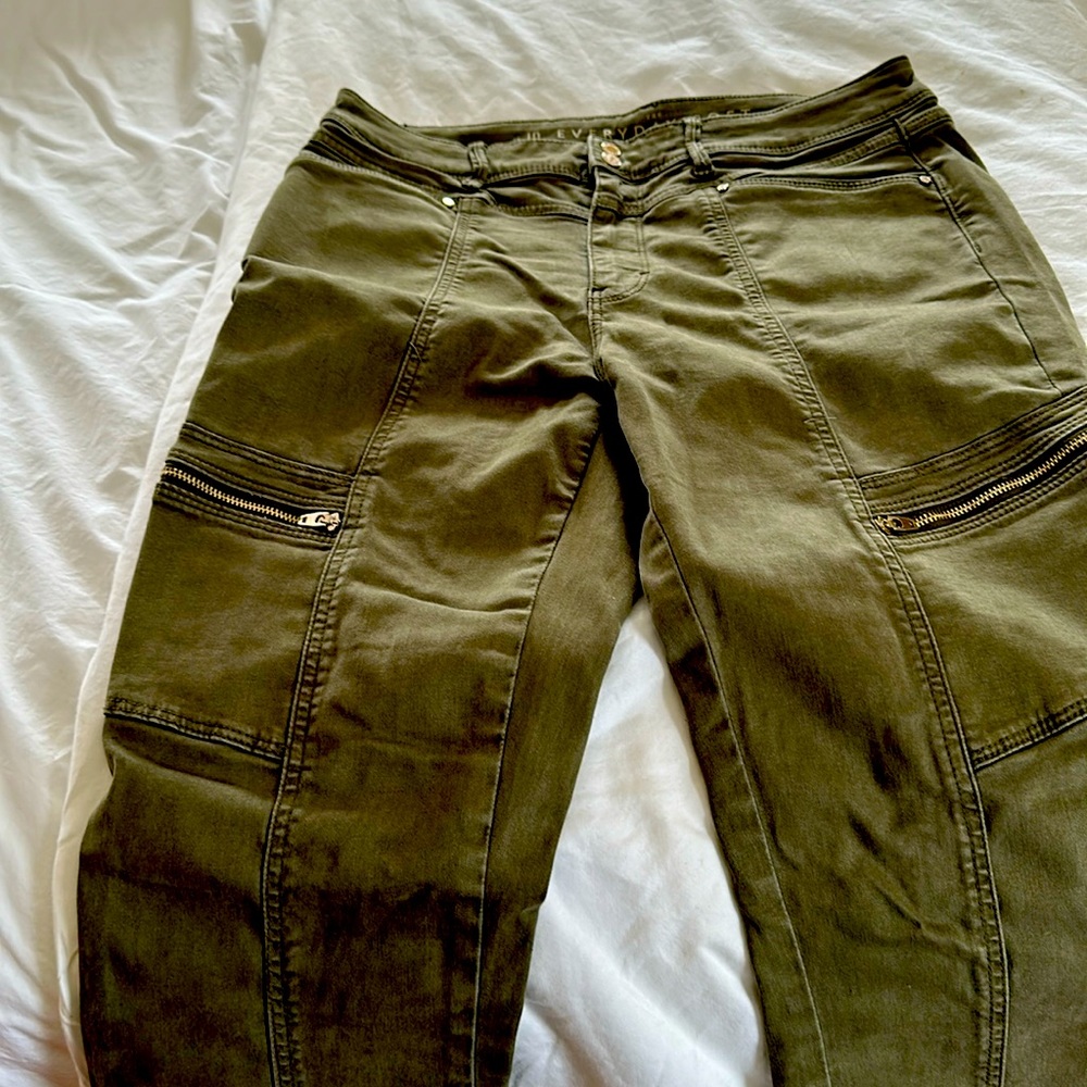 Everyday Soft Skinny Ankle jeans - green